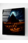 Mısır Cam Tablo, Dekoratif Cam Tablo (100 x 100)