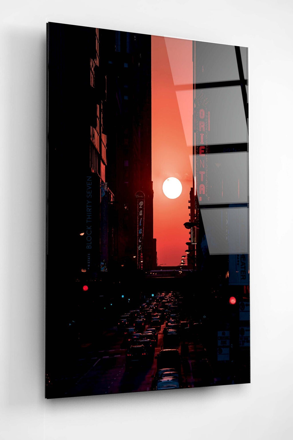 Dekoratif Miami Ocaso Dekoratif Cam Tablo