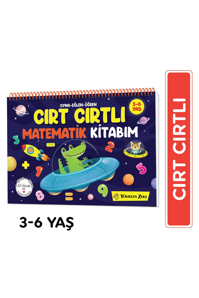 Cırt Cırtlı Matematik Kitabım: 3-6 (sayılar, Şekiller, Toplama, Çıkarma, Sudoku) + MES Akademi Eğitim Seti Hediye!