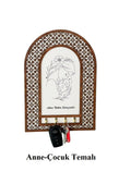 Annelere Özel Dekoratif Ahşap Anahtarlık Askılığı + MES Akademi Eğitim Seti Hediye!