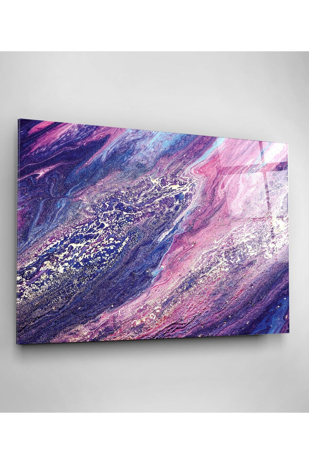 Purple And Pink Cam Tablo, Dekoratif Cam Tablo