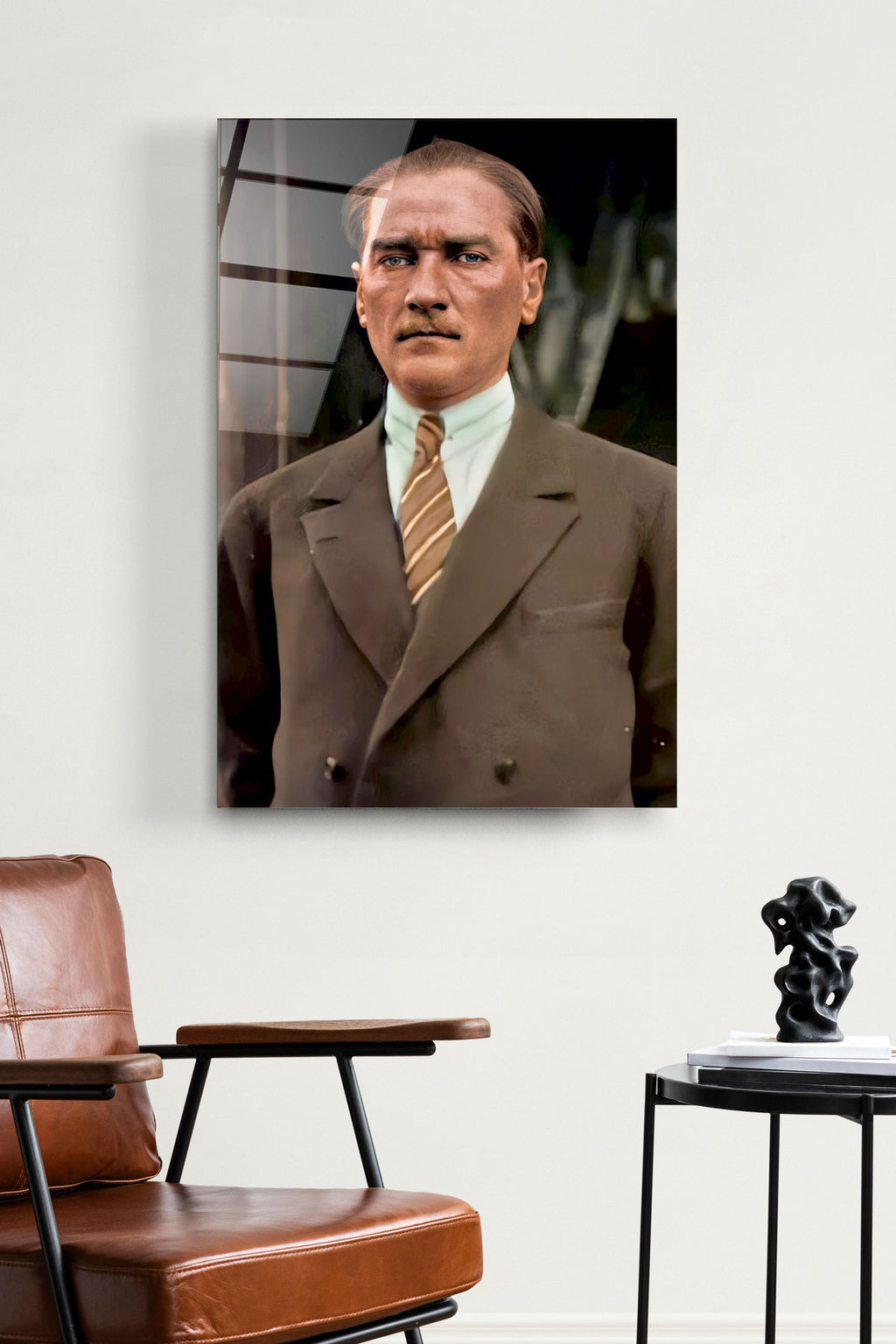 Dekoratif Atatürk Dekoratif Cam Tablo