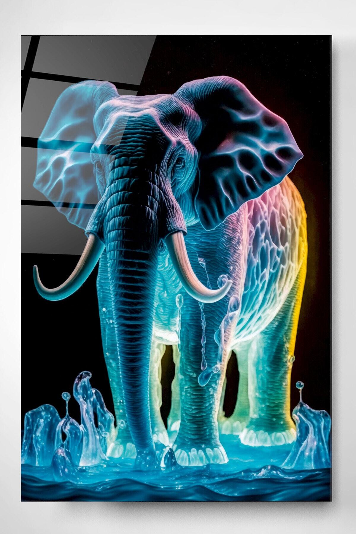 Neon Fil Cam Tablo, Dekoratif Cam Tablo (80 x 120)