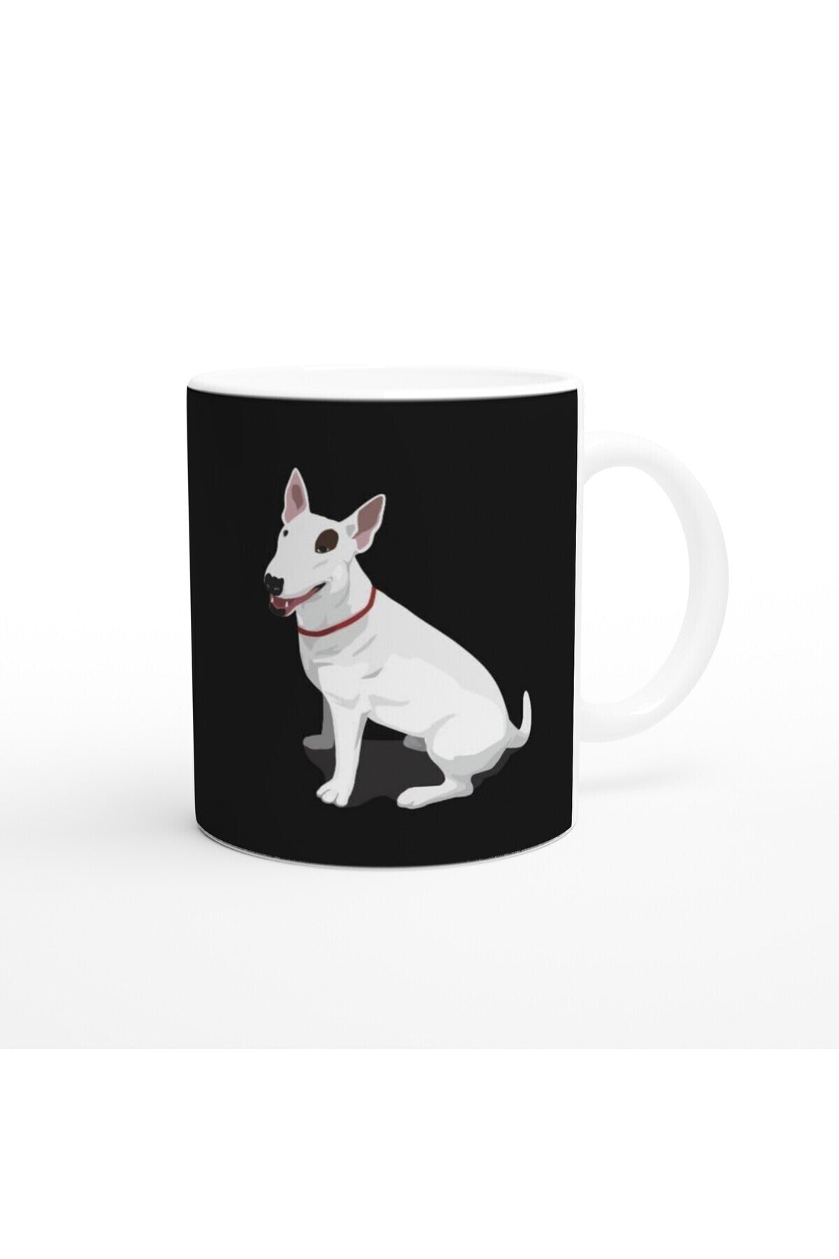 I Love Bull Terrier Temalı Baskılı Kupa Bardak-2