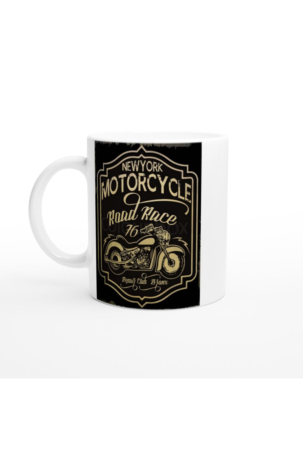 New York Road Race Motosiklet Tasarımlı Kupa Bardak