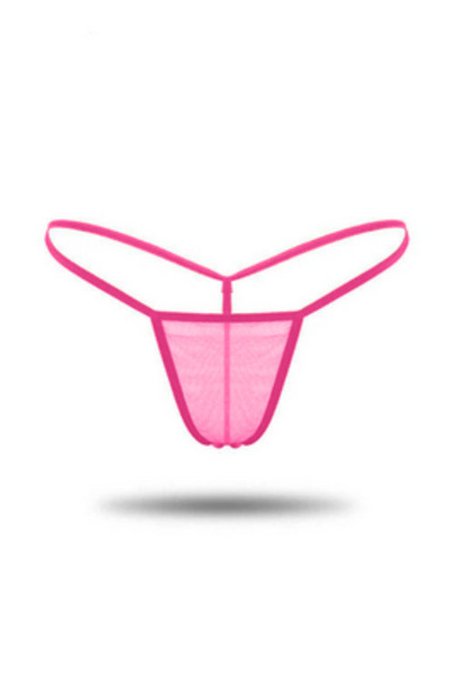 Pembe Fantezi String Dantel Detaylı Kadın İç Giyim