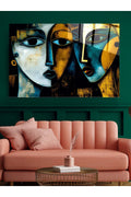 Cubism Art Cam Tablo, Dekoratif Cam Tablo