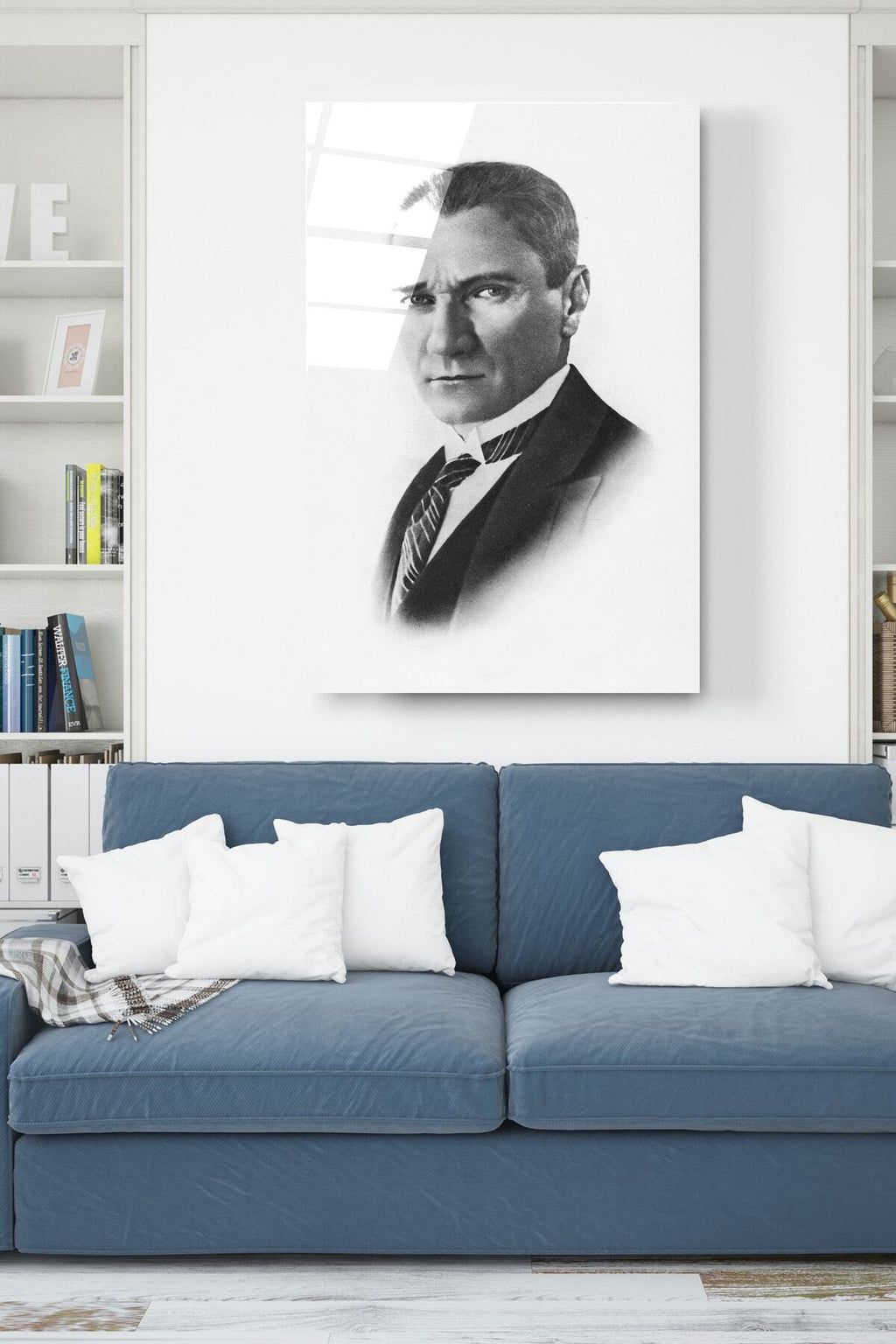 Dekoratif Atatürk Dekoratif Cam Tablo