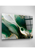 Green And Gold Cam Tablo, Dekoratif Cam Tablo