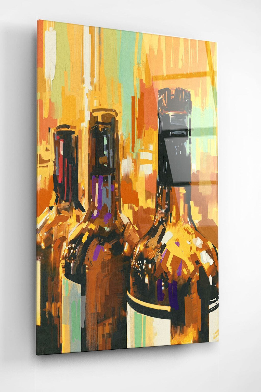 Şişeler Cam Tablo, Dekoratif Cam Tablo (80 x 120)