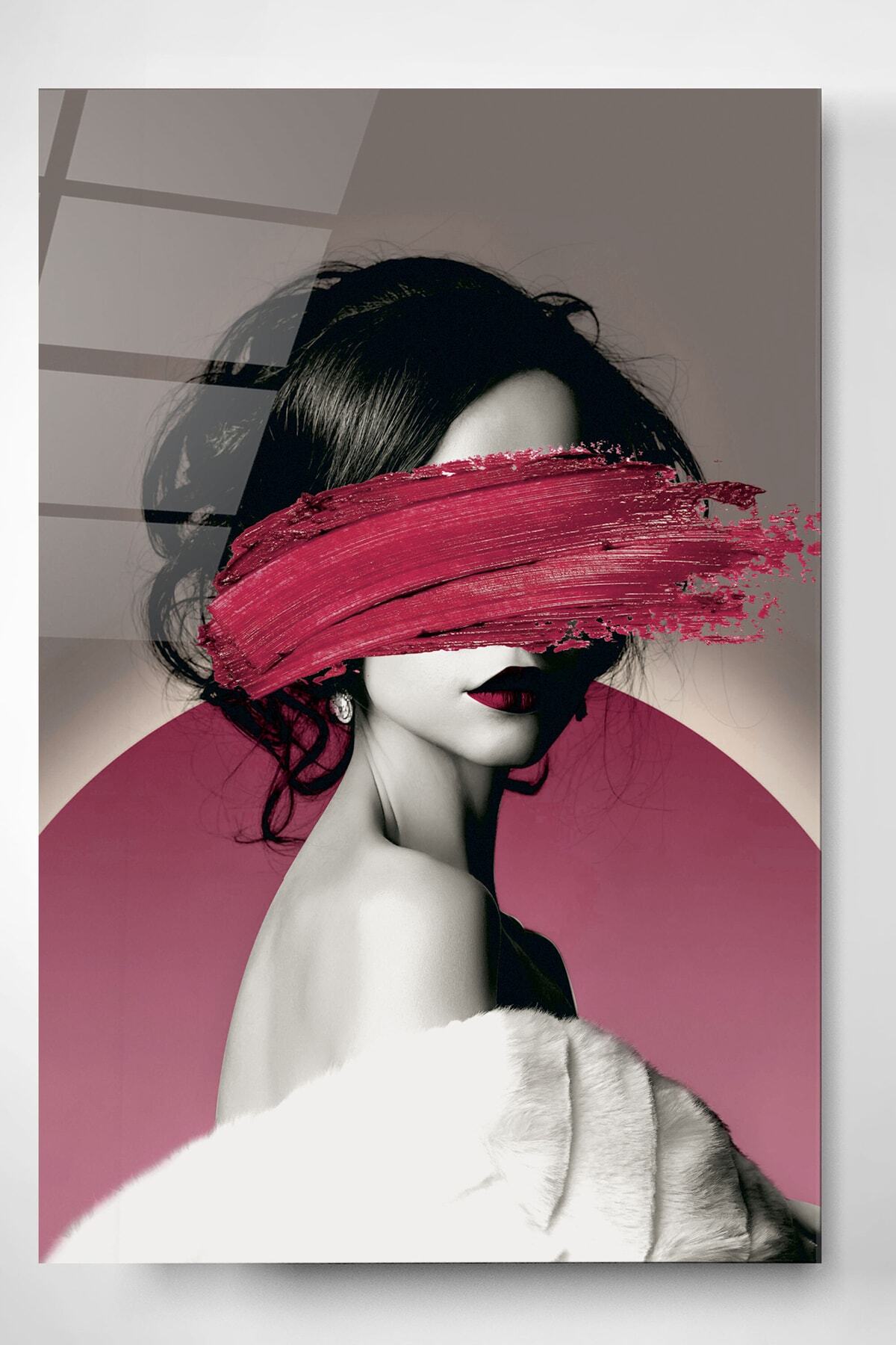 Woman Cam Tablo, Dekoratif Cam Tablo (80 x 120)
