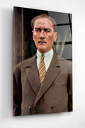 Dekoratif Atatürk Dekoratif Cam Tablo