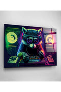Dj Rakun Cam Tablo, Dekoratif Cam Tablo