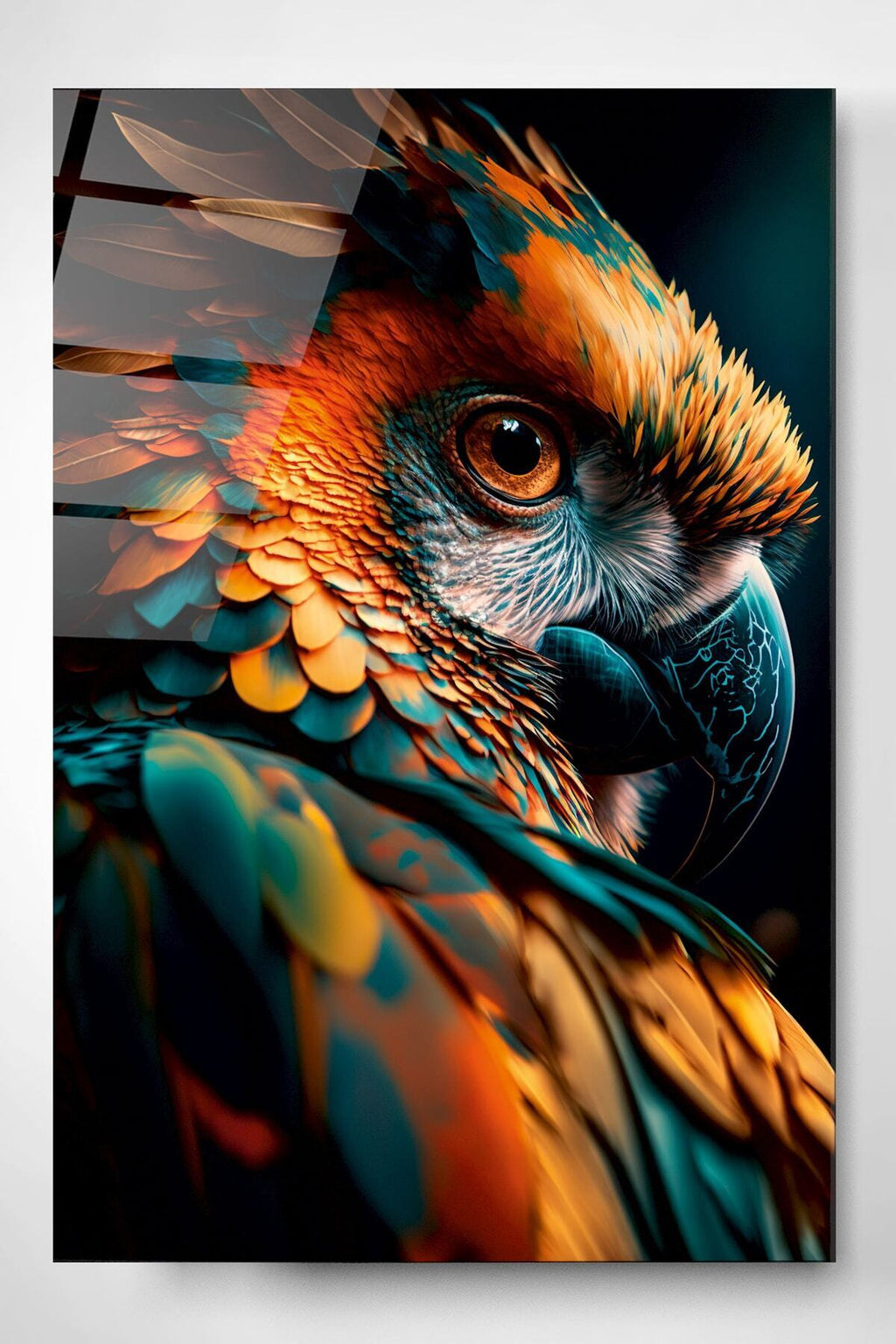 Birds Cam Tablo, Dekoratif Cam Tablo (60 x 90)