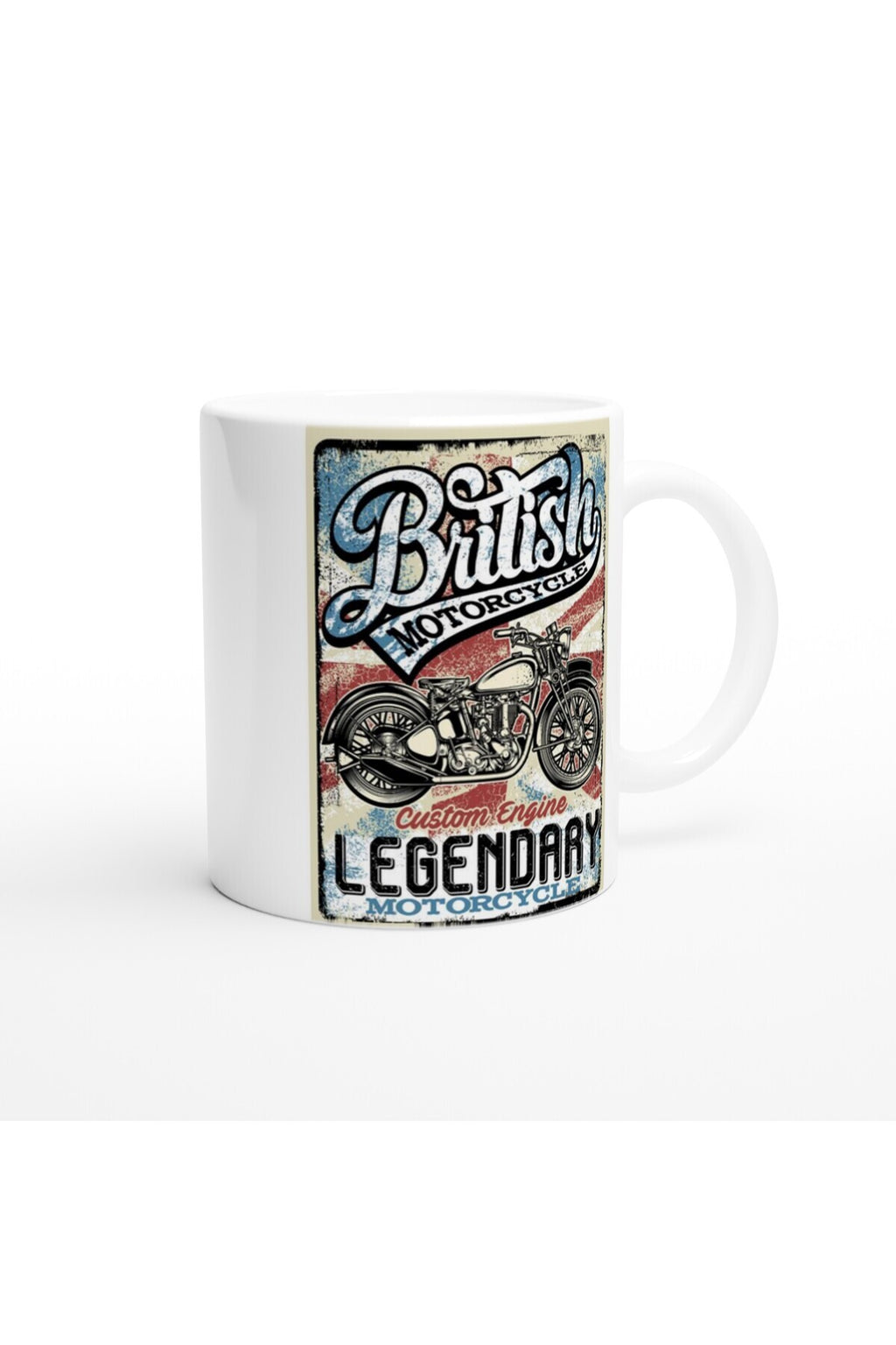 British Legendary Motorcycle Baskılı Kupa Bardak