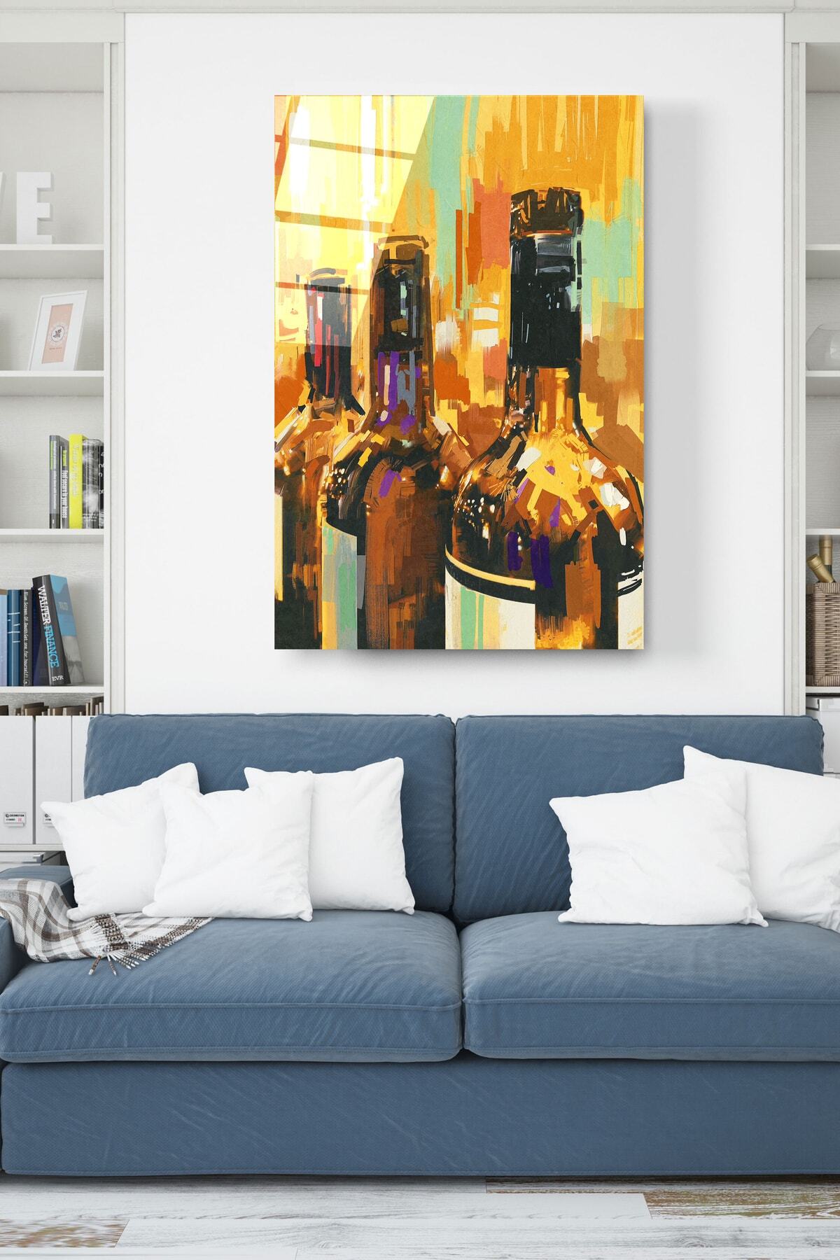 Şişeler Cam Tablo, Dekoratif Cam Tablo