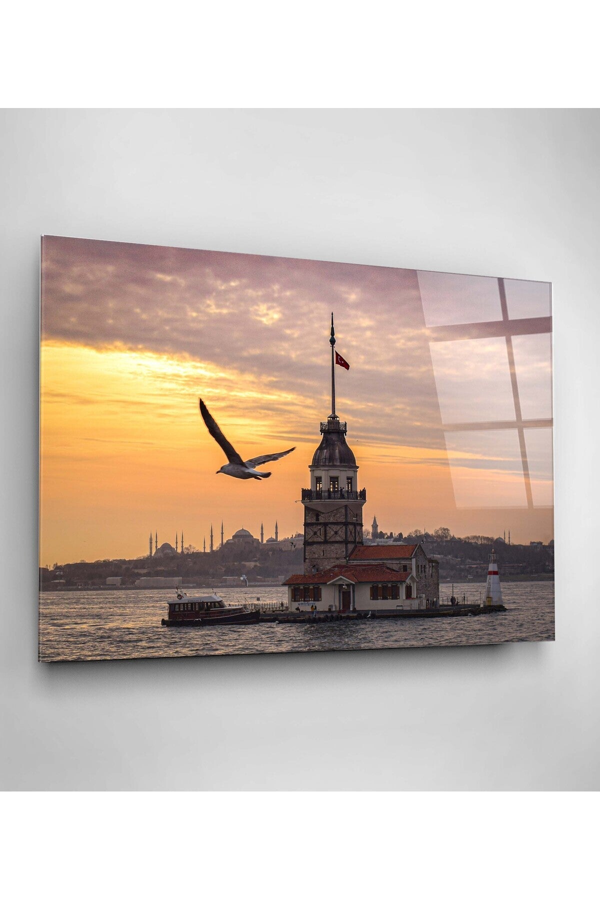 Kız Kulesi Cam Tablo, Dekoratif Cam Tablo (60 x 90)