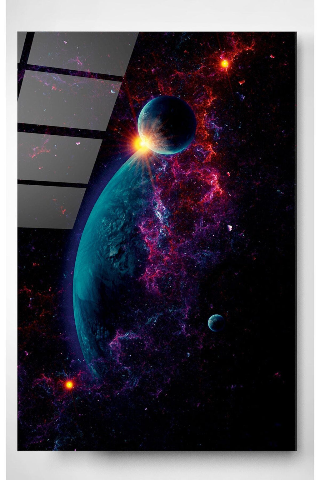 Dekoratif Papağanlar Dekoratif Cam Tablo (30 x 50)