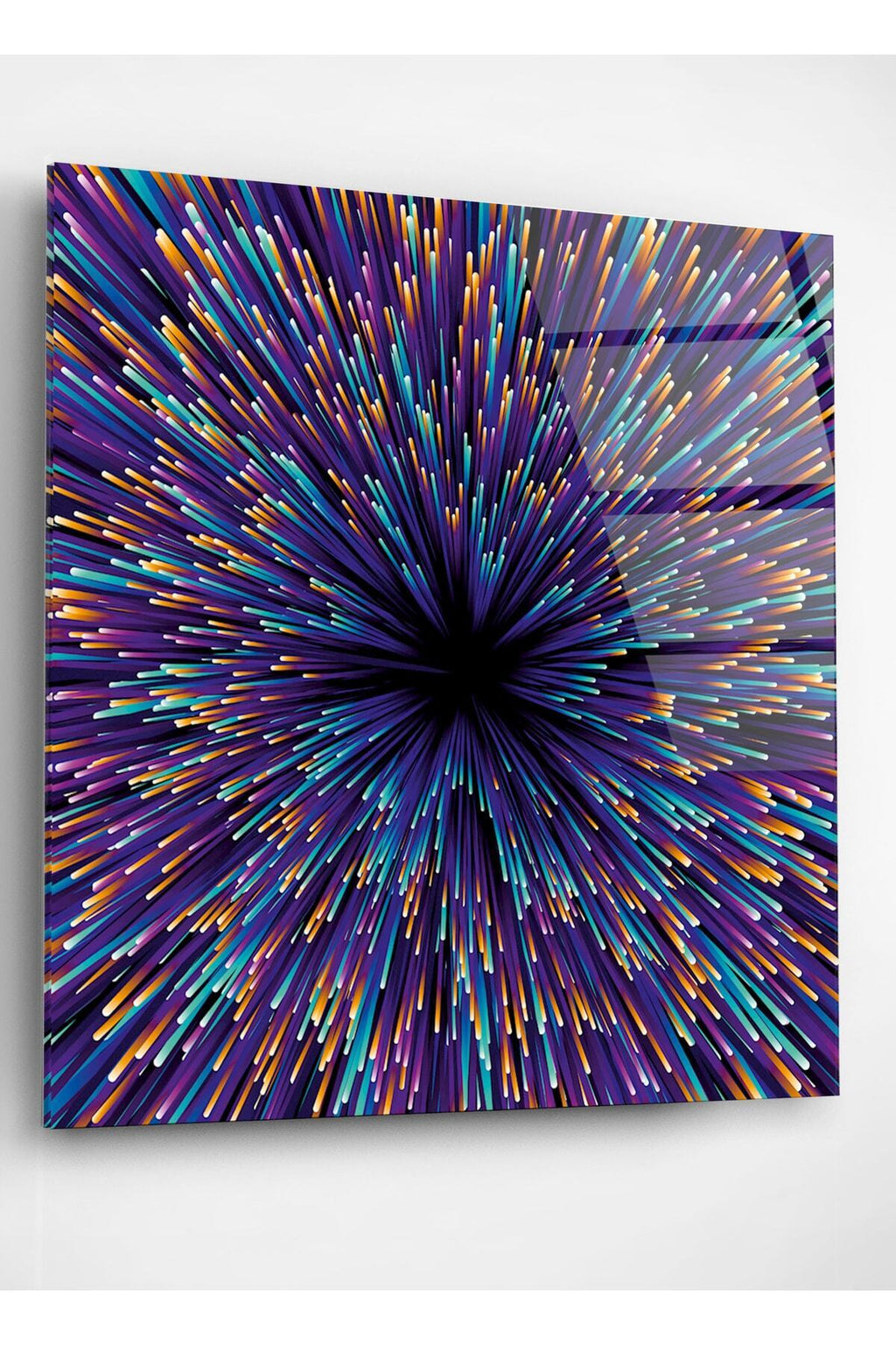 Colourful Cam Tablo, Dekoratif Cam Tablo (100 x 100)