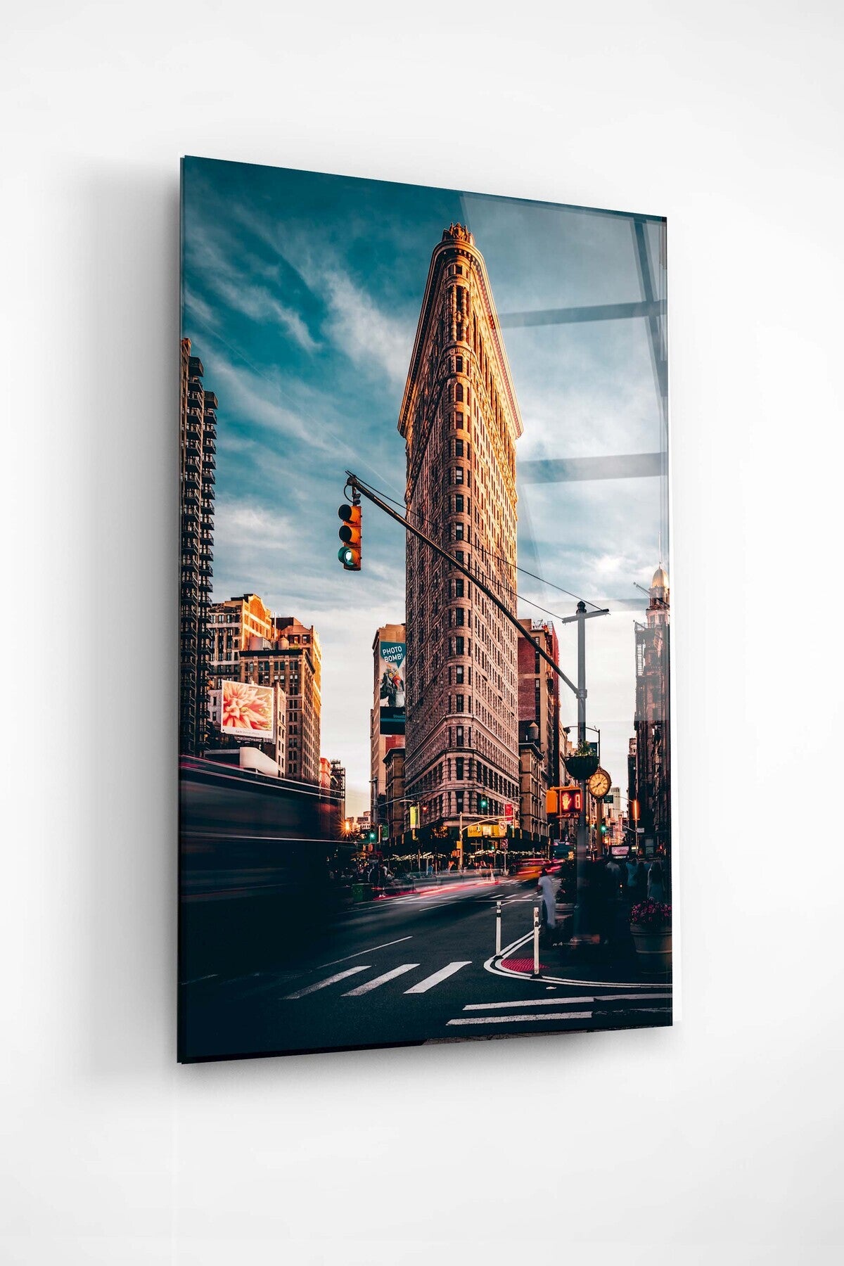 Dekoratif Manhattan Bridge New York Dekoratif Cam Tablo