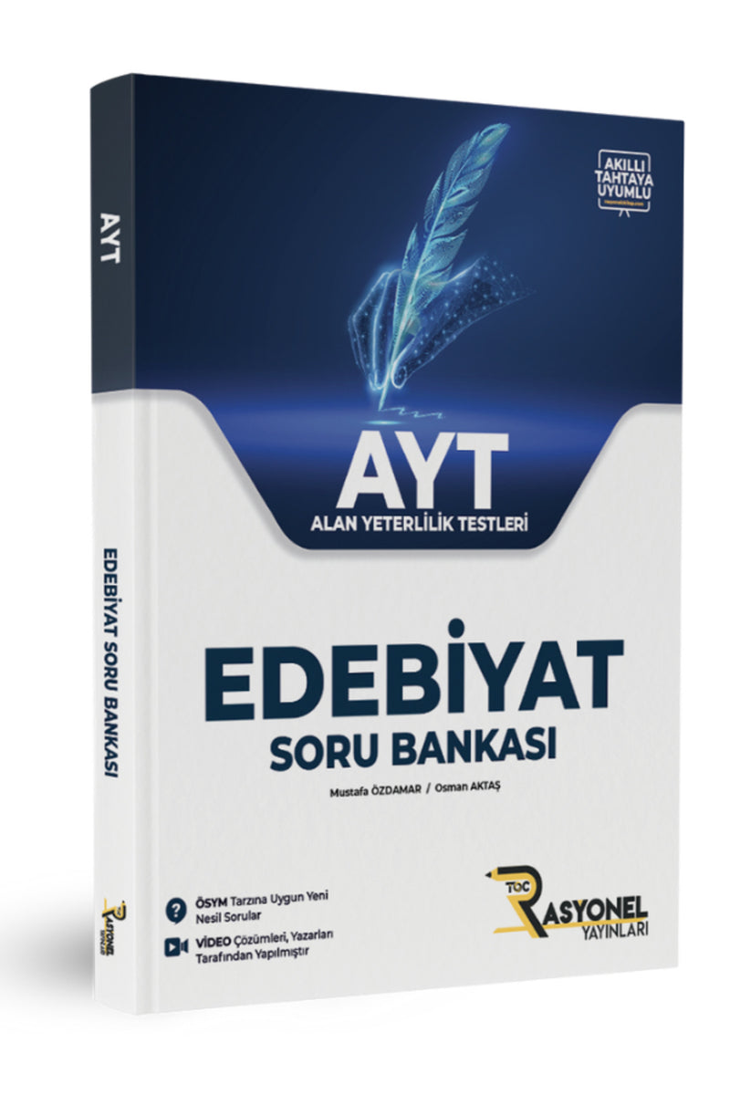 Ayt Edebiyat Soru Bankası (YAZARLARINDAN VİDEO ÇÖZÜMLÜ) + MES Akademi Eğitim Seti Hediye!