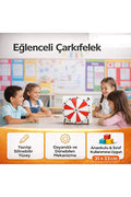 Kırmızı Beyaz Çarkıfelek Ahşap Eğitici Oyun [Kod: VOLEE-1105319113] (MES Akademi Hediyeli)