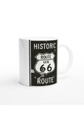 Route 66 Kurşun İzli Retro Metal Levha Temalı Kupa Bardak