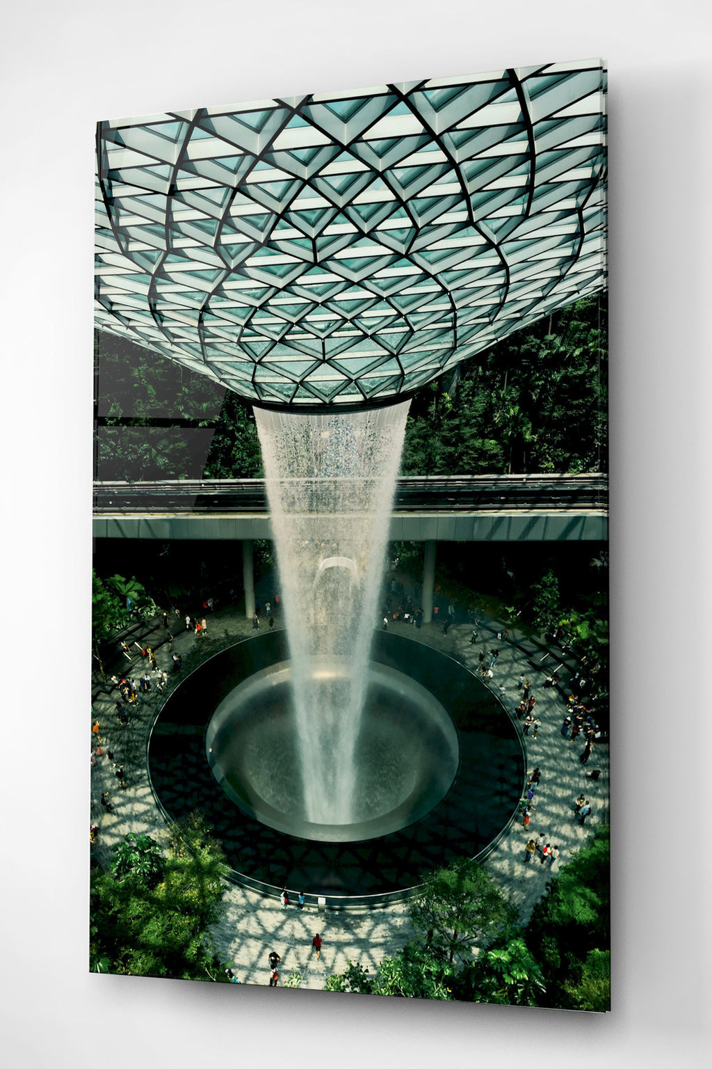 Jewel Changi Airport Cam Tablo, Dekoratif Cam Tablo (80 x 120)