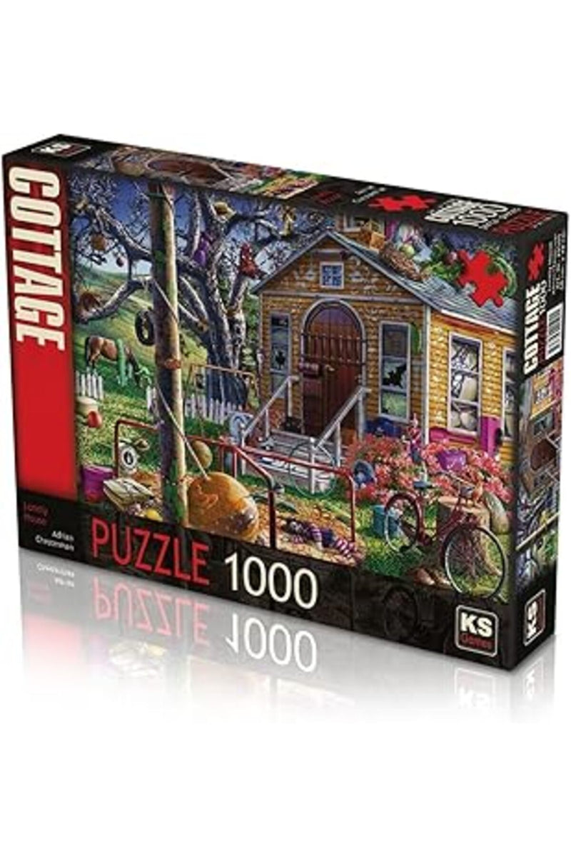 Ks Games Lonely House Yapboz, 1000 Parça + MES Akademi Eğitim Seti Hediye!