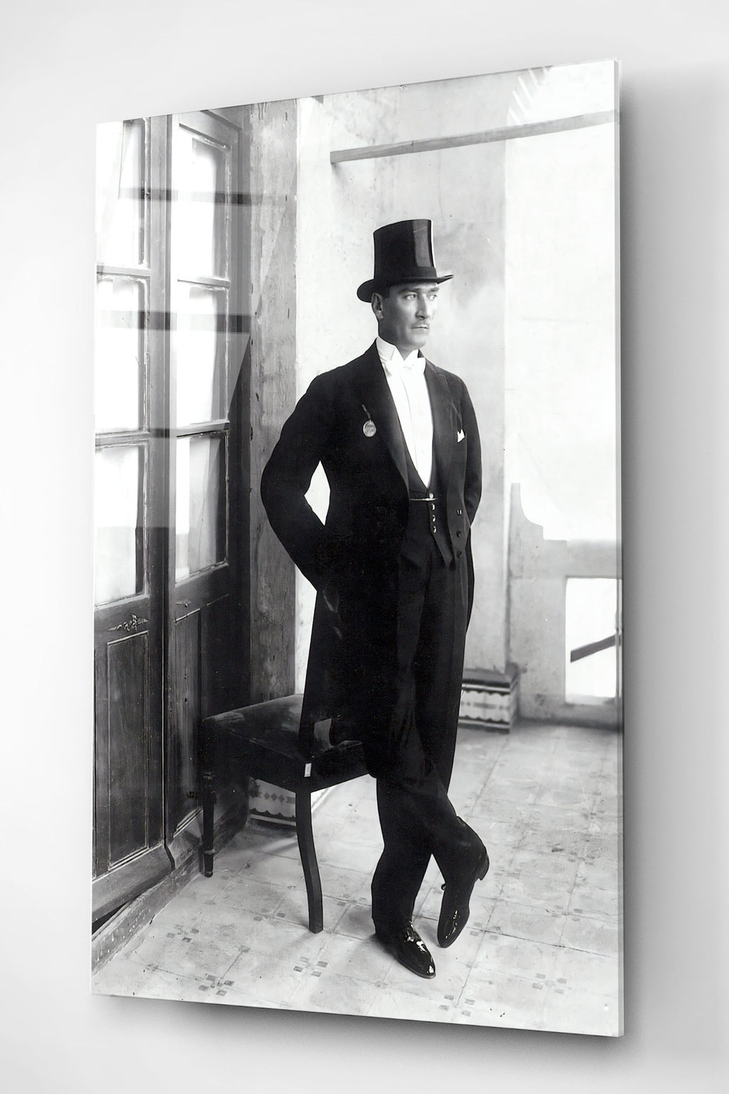Dekoratif Atatürk Dekoratif Cam Tablo