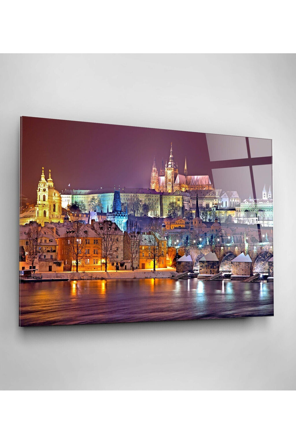Prag Kalesi Cam Tablo, Dekoratif Cam Tablo (60 x 90)