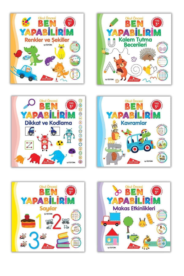 MES Akademi Yapay Zeka Eğitim Seti Hediyeli Ben Yapabilirim Okul Öncesi Eğitim Seti Meb Uyumlu- 6 Kitap 3 Yaş Üzeri