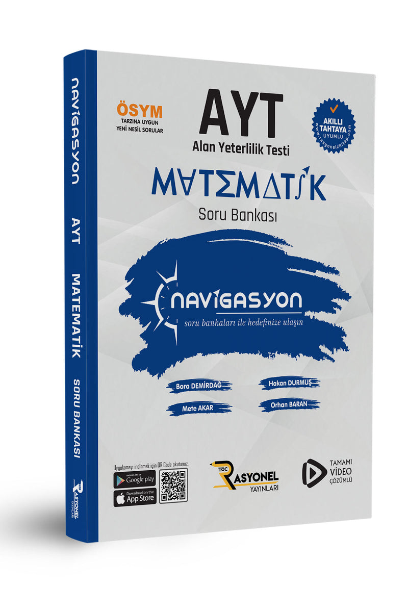 AYT Matematik Soru Bankası (Müfredata Uygun ve Video Çözümlü) + MES Akademi Eğitim Seti Hediye!