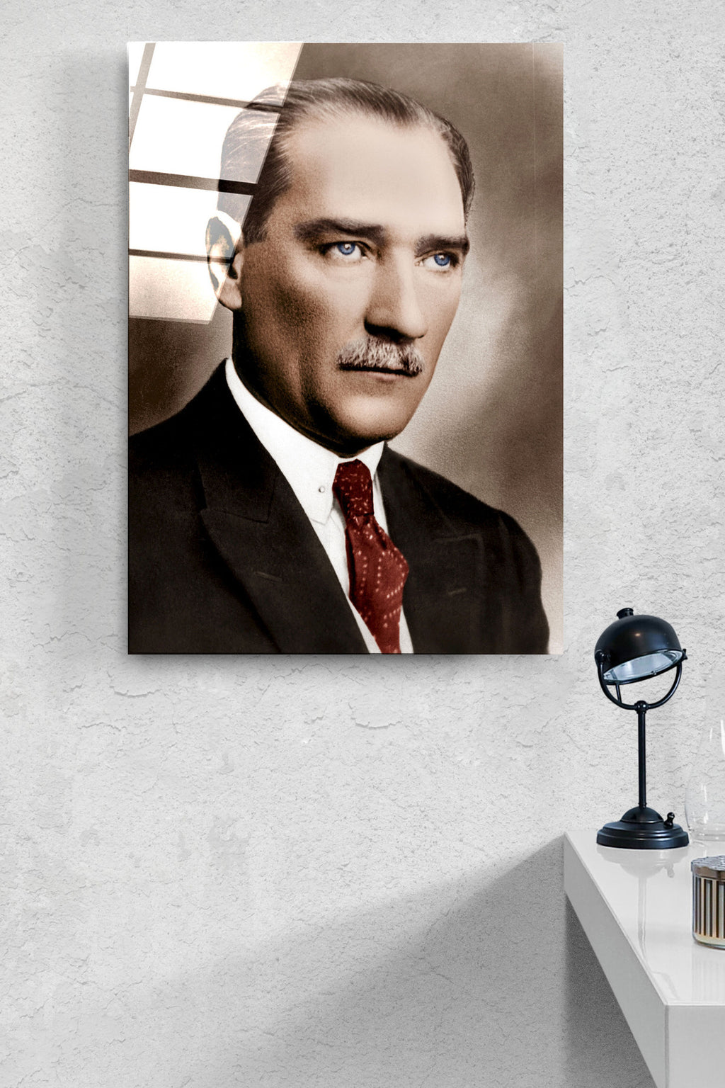 Dekoratif Atatürk Dekoratif Cam Tablo (50 x 70)
