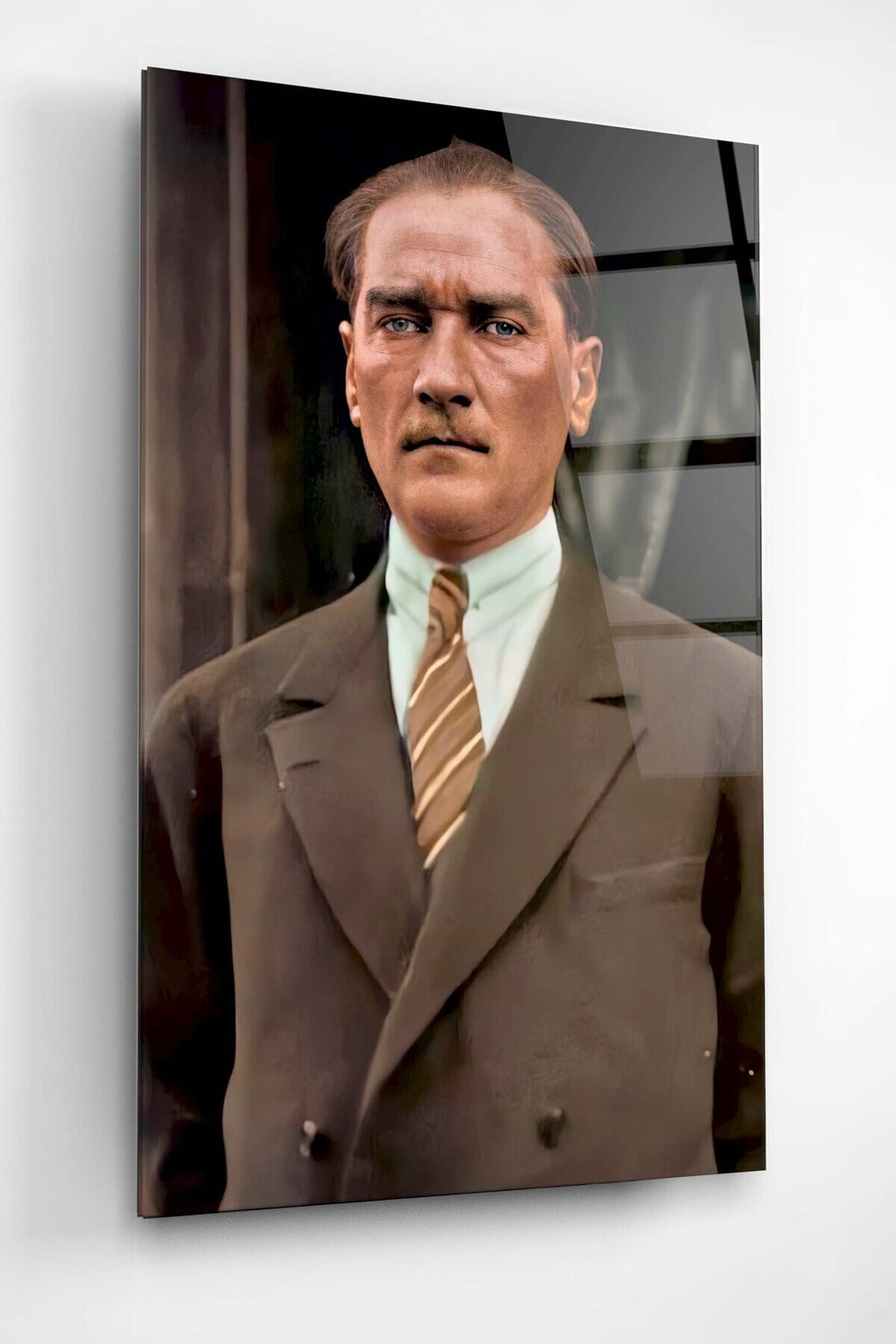 Dekoratif Atatürk Dekoratif Cam Tablo