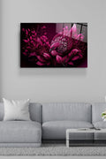 Pink Bird Cam Tablo, Dekoratif Cam Tablo