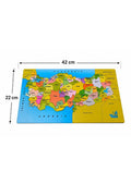Ahşap Türkiye Haritası Sök-Tak Puzzle Fiziki Bölge [Kod: VOLEE-828763383] (MES Akademi Hediyeli)