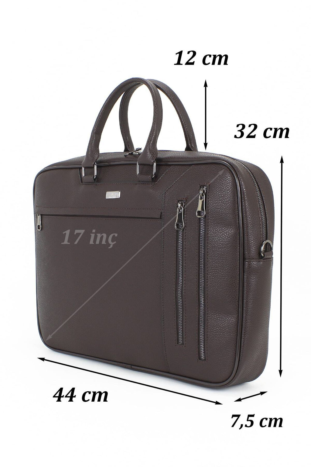 Unisex Omuz El Çantası 17'' Inç Laptop Bölmeli Su Geçirmez Dış Yüzey Darbe Emici