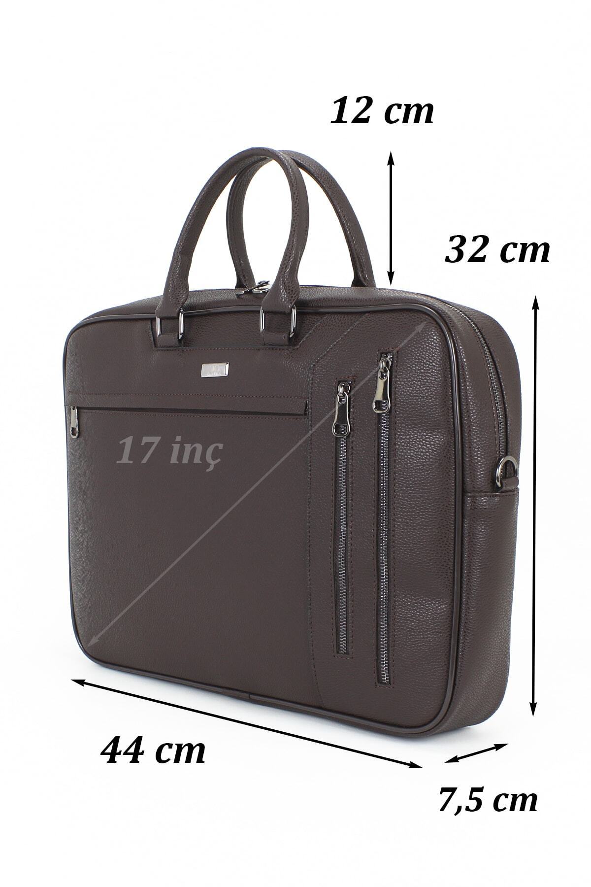 Unisex Omuz El Çantası 17'' Inç Laptop Bölmeli Su Geçirmez Dış Yüzey Darbe Emici