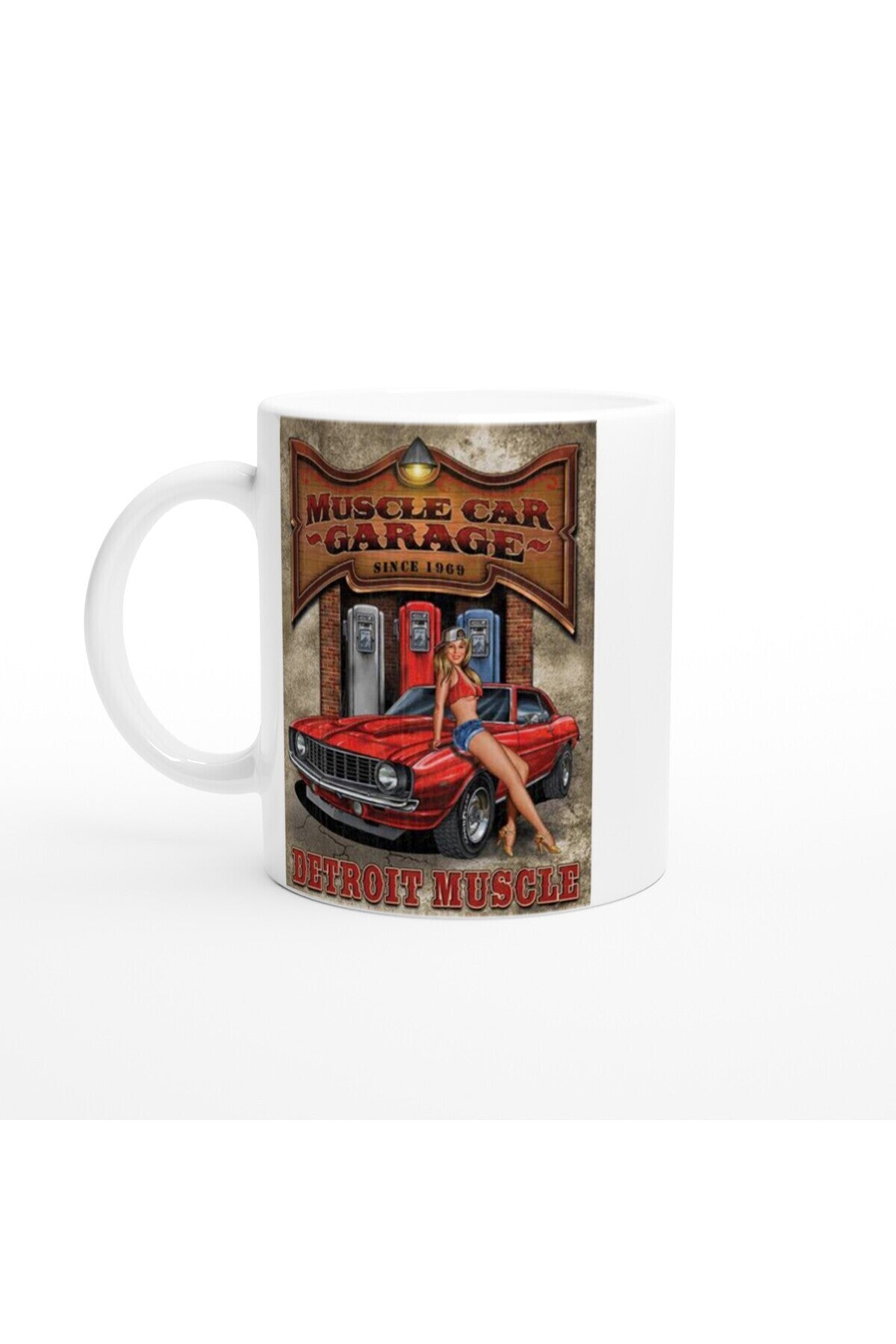 Detroit Muscle Garage Kupa Bardak