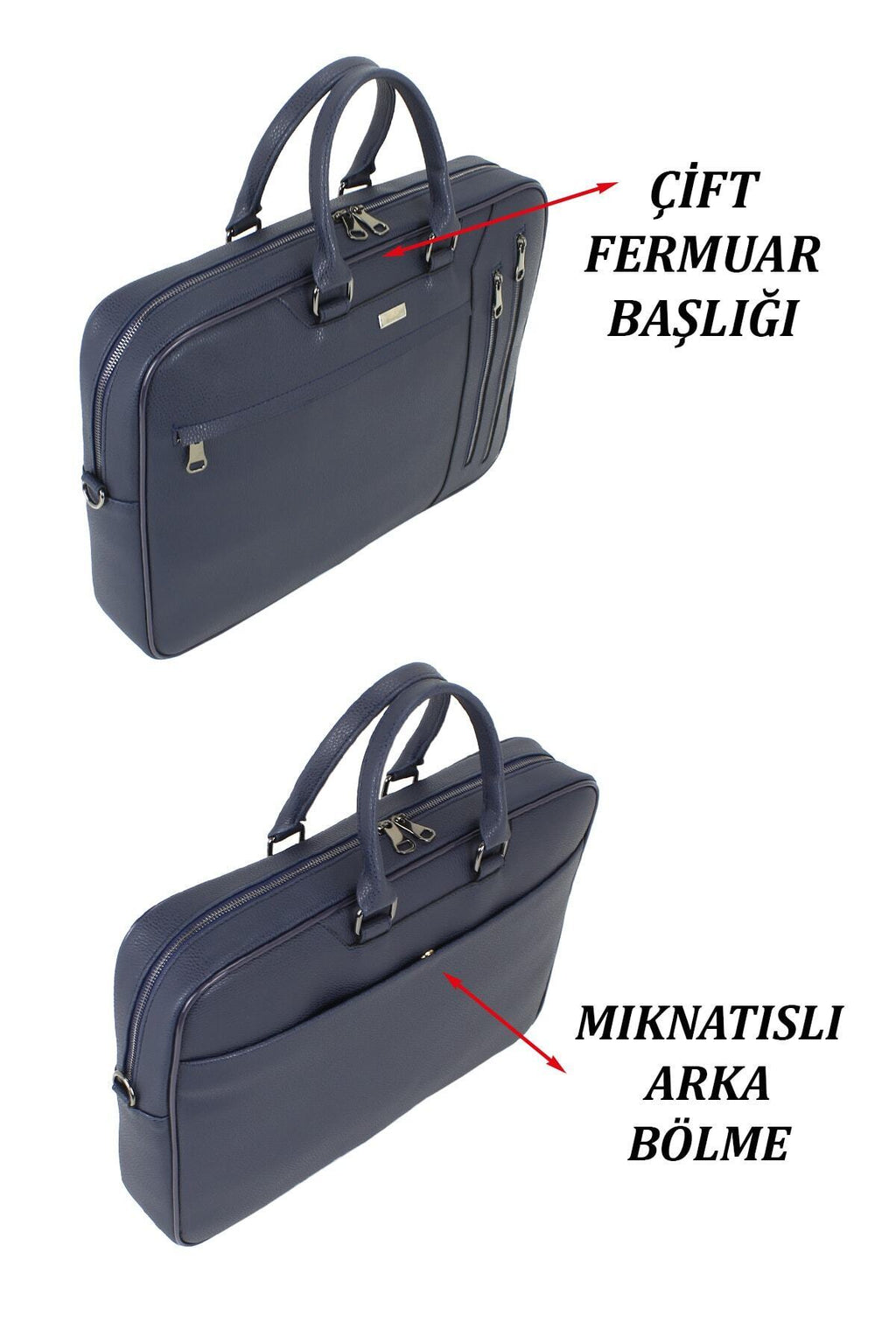 Unisex Omuz El Çantası 17'' Inç Laptop Bölmeli Su Geçirmez Dış Yüzey Darbe Emici