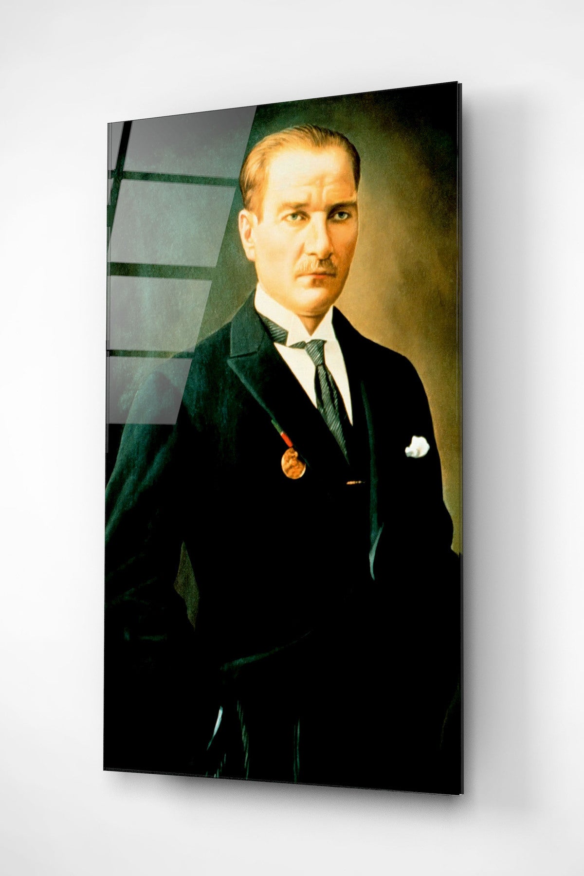 Dekoratif Atatürk Dekoratif Cam Tablo