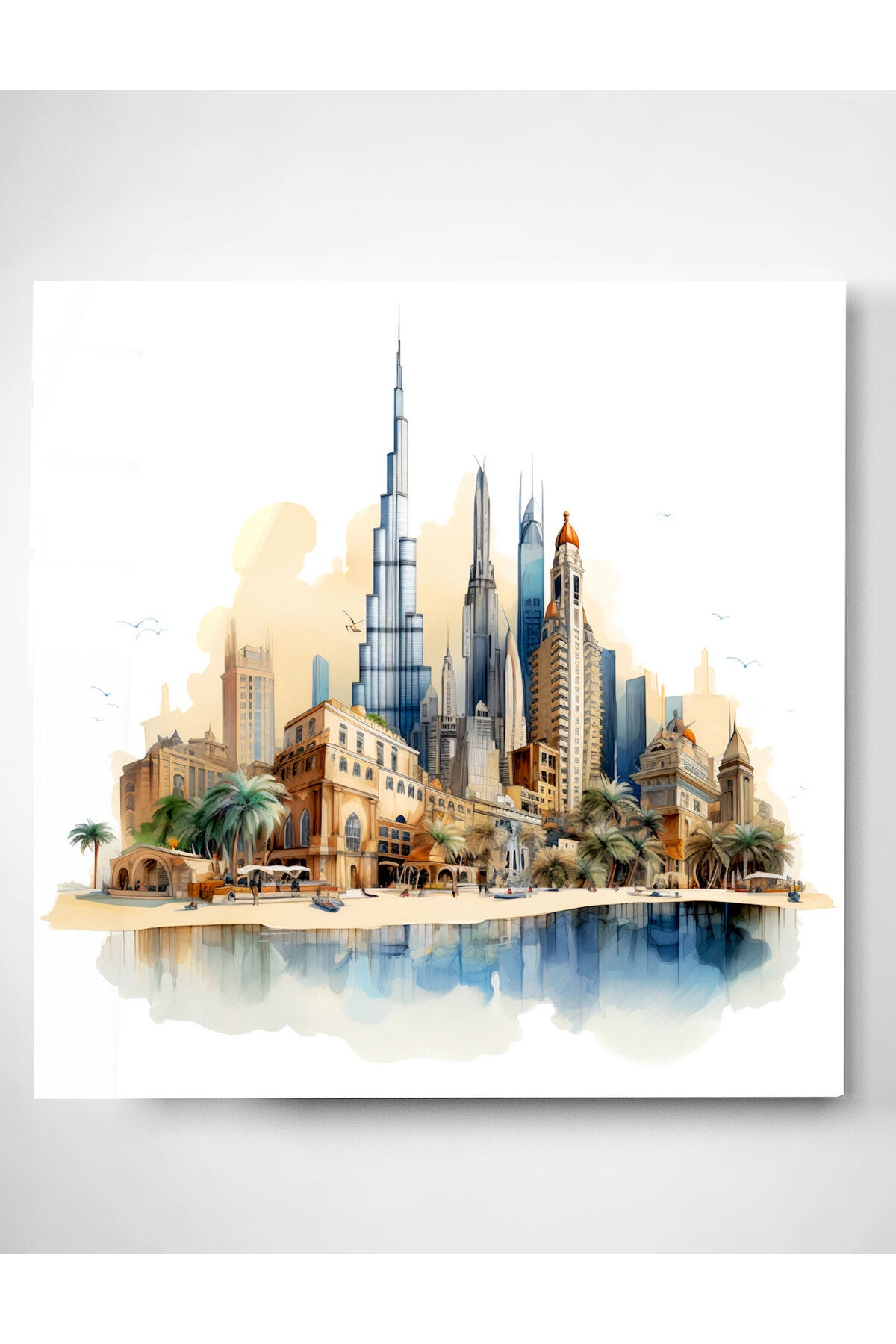 Dekoratif Dubai Dekoratif Cam Tablo (100 x 100)