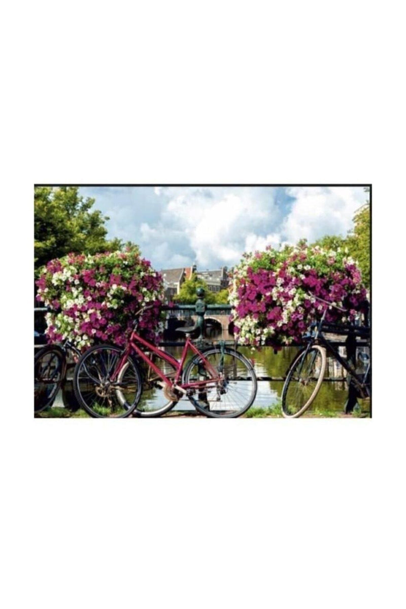 Puzzle 1000 Parça B. Bisikletler Adam G. 48*68 + MES Akademi Eğitim Seti Hediye!