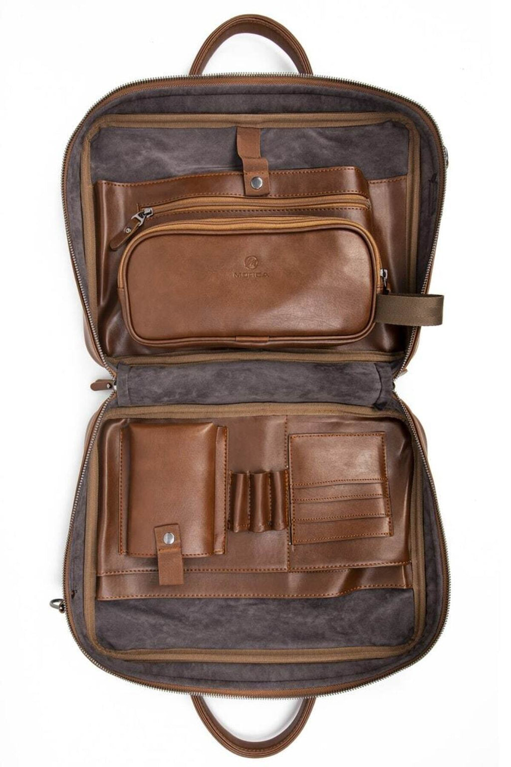 Macbook Uyumlu Organizer Laptop Evrak Çantası 13" & 14" Inç Taba