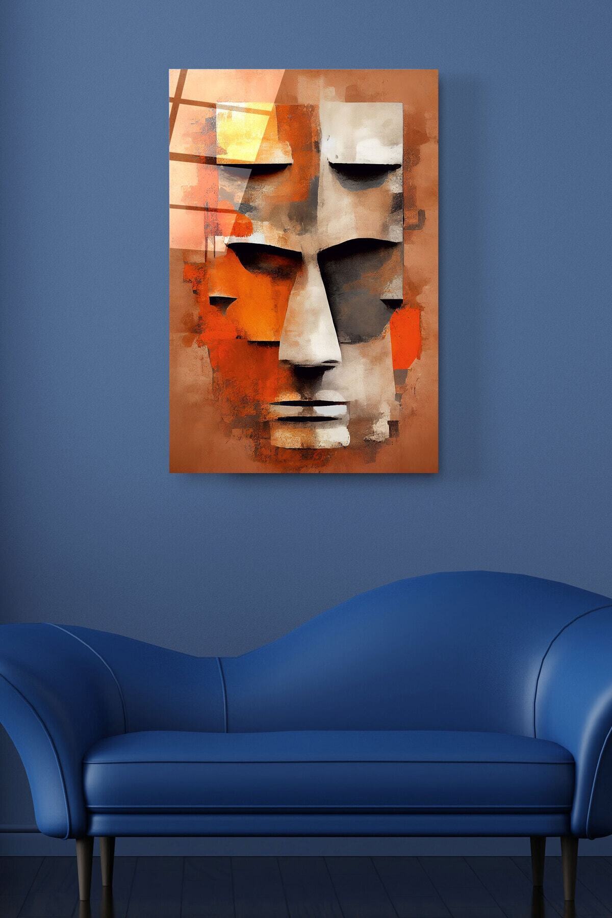Soyut Cam Tablo, Dekoratif Cam Tablo (80 x 120)