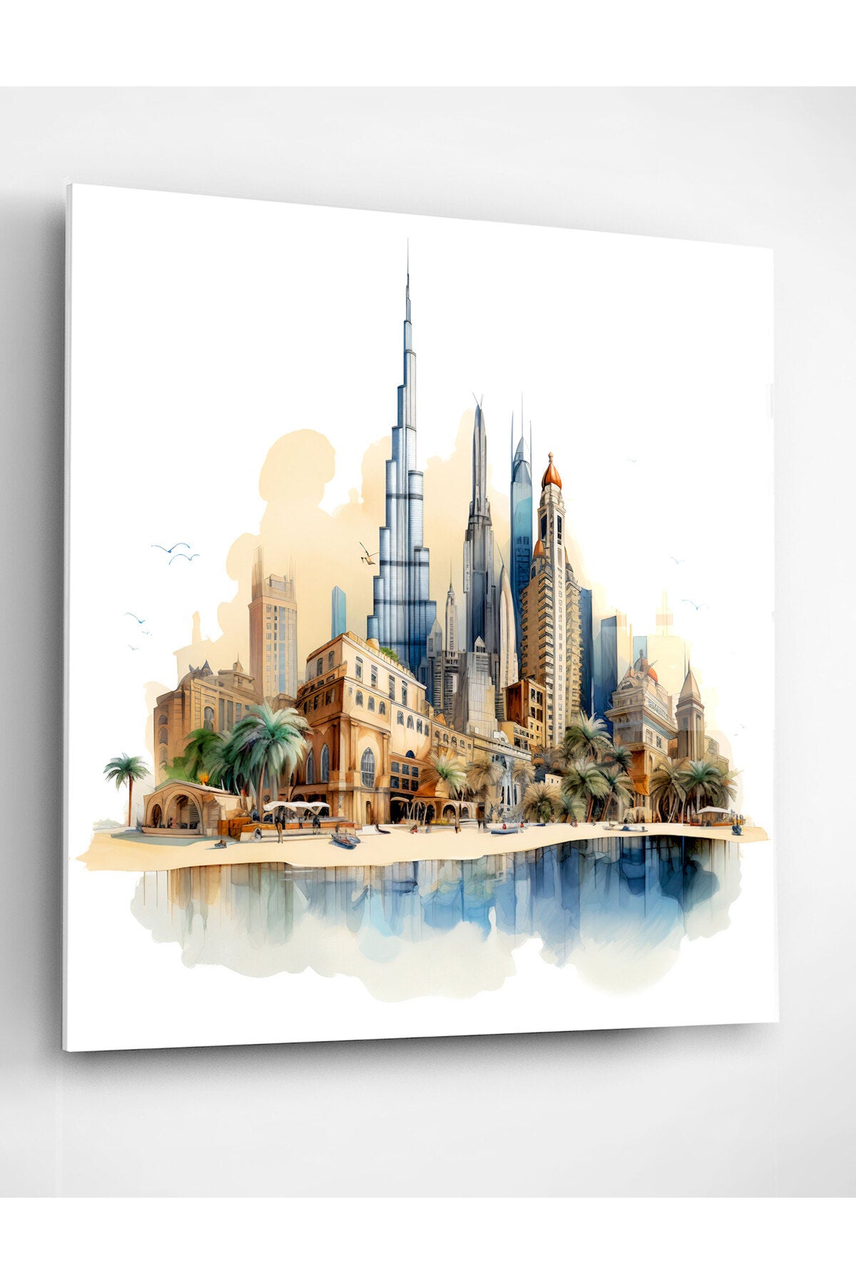 Dekoratif Dubai Dekoratif Cam Tablo (70 x 70)
