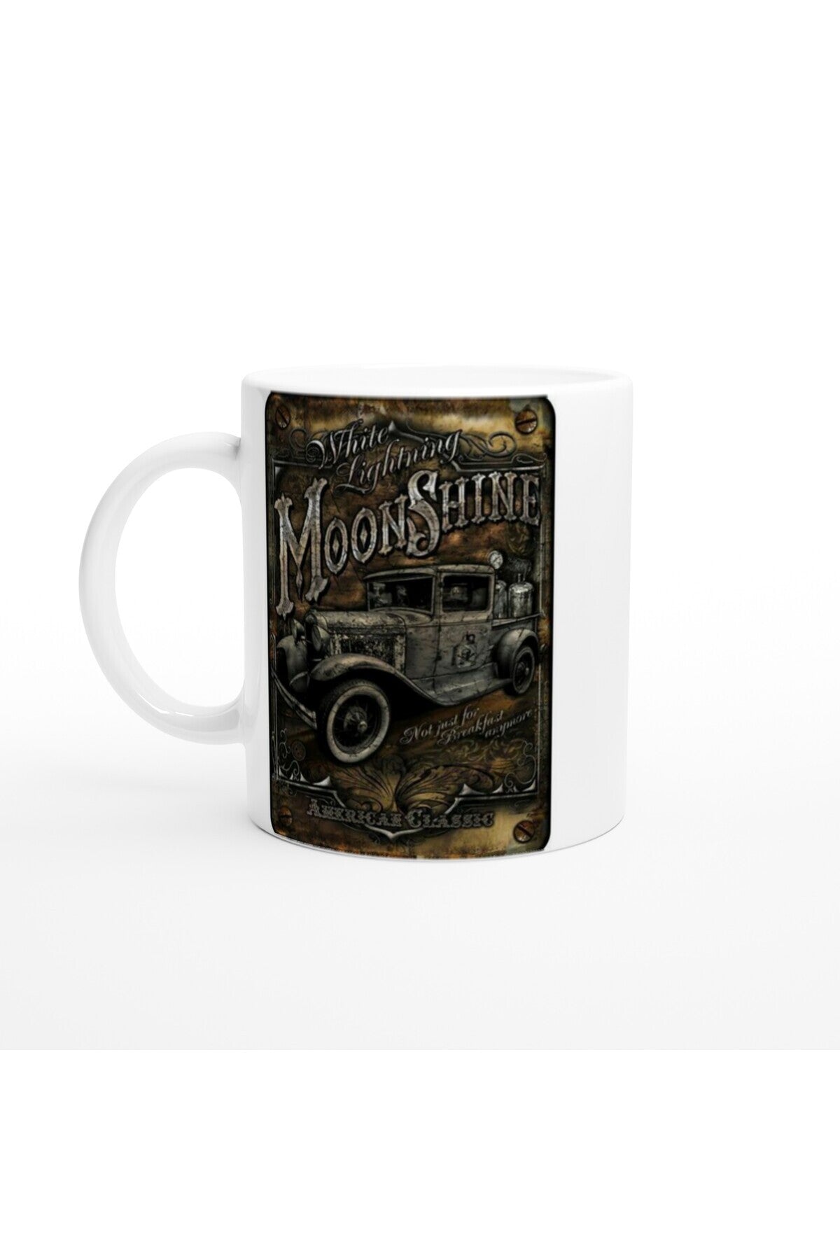 White Lightning Moonshine Temalı Vintage Kupa