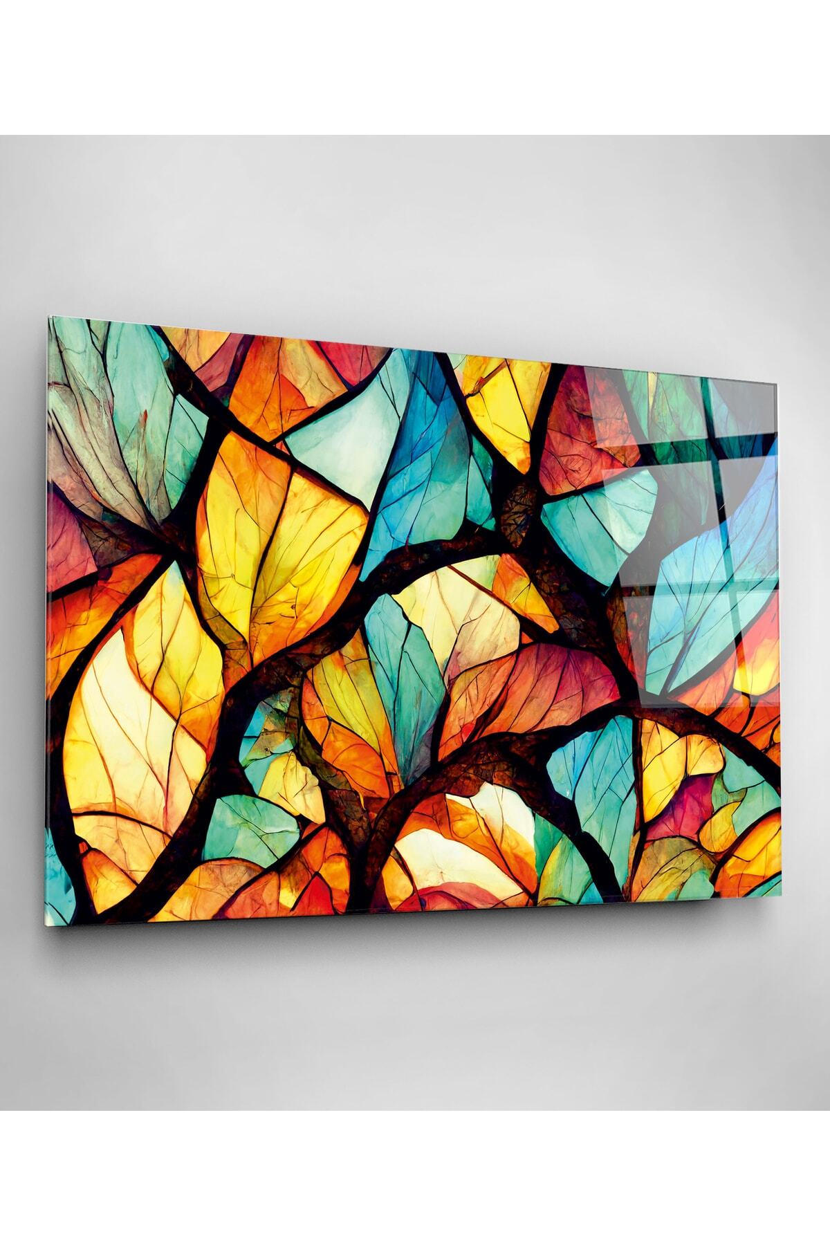 Abstract Cam Tablo, Dekoratif Cam Tablo