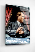Dekoratif Atatürk Dekoratif Cam Tablo